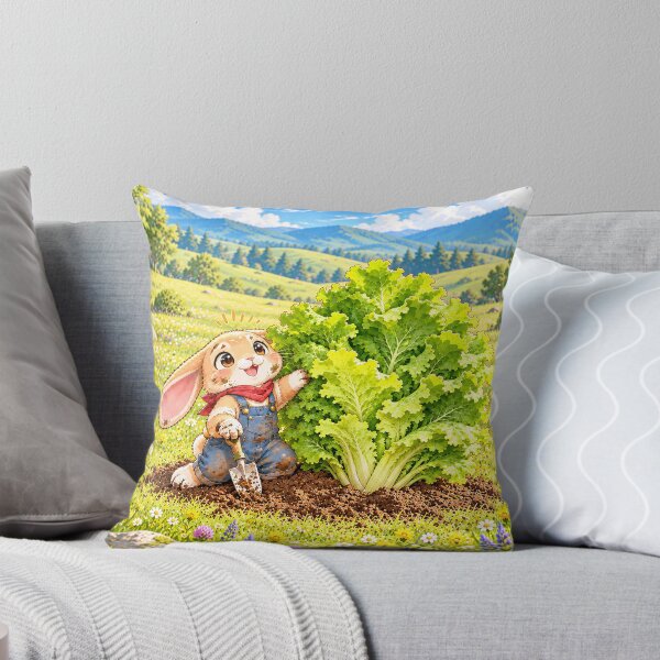 Item preview, Little Bunny with Giant Garden Dreams designed and sold by nikkolaus.