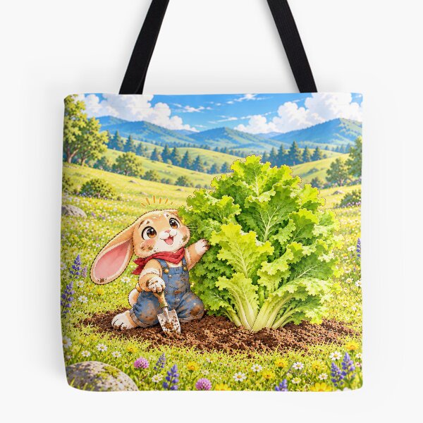 Item preview, Little Bunny with Giant Garden Dreams designed and sold by nikkolaus.