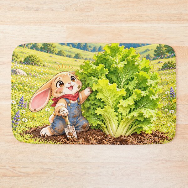 Item preview, Little Bunny with Giant Garden Dreams designed and sold by nikkolaus.