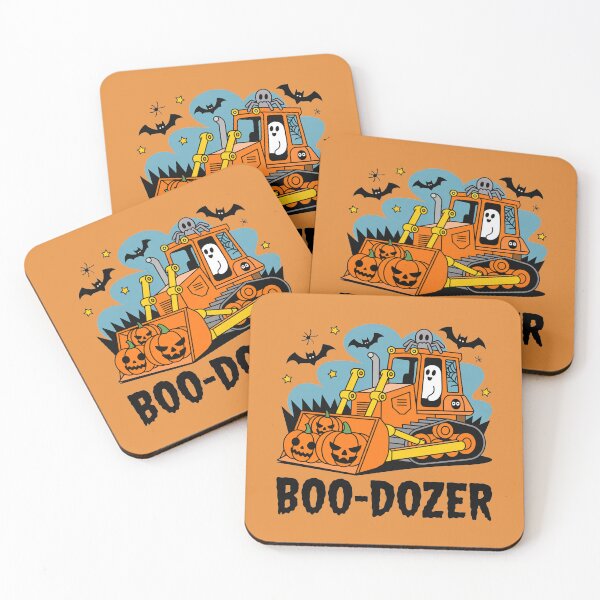 Item preview, Boo Dozer Halloween Ghost Bulldozer Construction Art designed and sold by MerchPublic Studio.