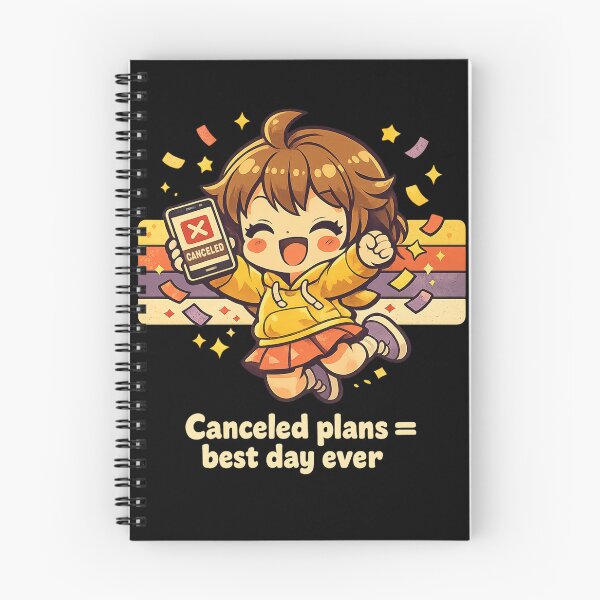 Item preview, Canceled Plans Best Day Ever - Funny Introvert girl T-Shirt designed and sold by Art JSMY.