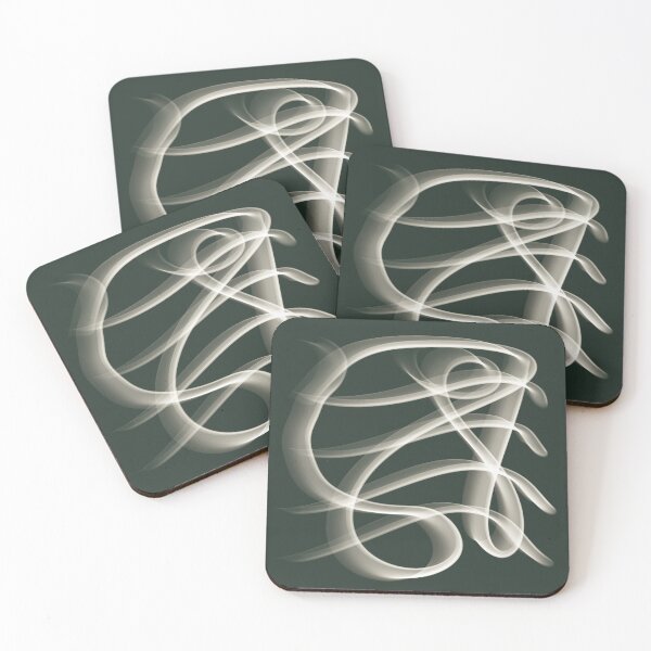 Item preview, Sage Green Abstract Line Art Swirl designed and sold by CaramelCo.