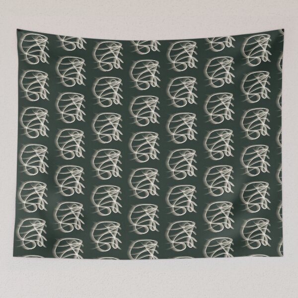 Item preview, Sage Green Abstract Line Art Swirl designed and sold by CaramelCo.