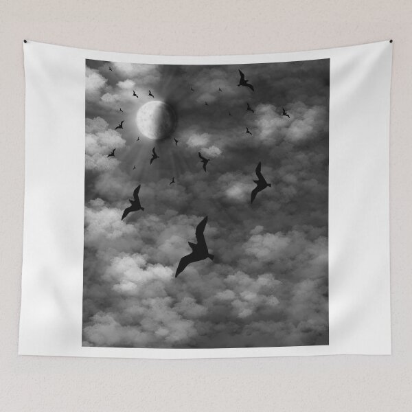 Item preview, Gothic Full Moon Night Sky Dark Aesthetic Art designed and sold by SaraPixels.