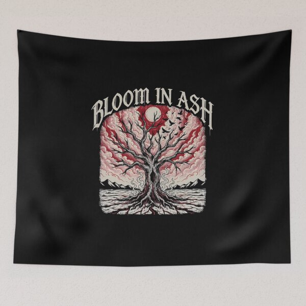 Item preview, Bloom In Ash Mythical White Tree Birds Moon designed and sold by Enea Kelo.