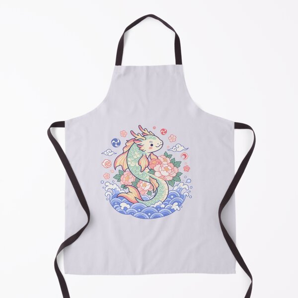 Item preview, Kawaii Koi Dragon | Japanese Sakura Wave Art designed and sold by MrDev.