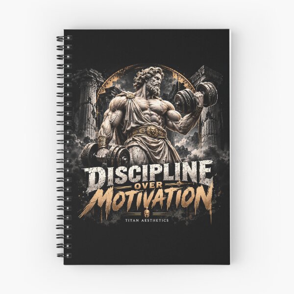 Item preview, Discipline Over Motivation Zeus Gym Fitness Art designed and sold by TITAN AESTHETICS .