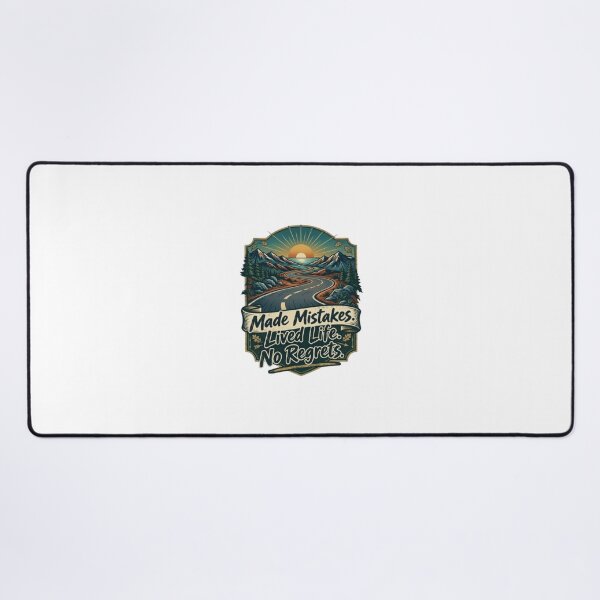 Item preview, Made Mistakes Lived Life No Regrets Outdoor Adventure Badge designed and sold by ManSplotu.