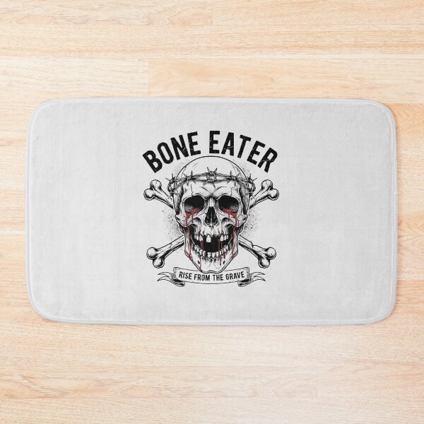 Item preview, Bone Eater Barbed Wire Skull Crossbones Metal designed and sold by Enea Kelo.