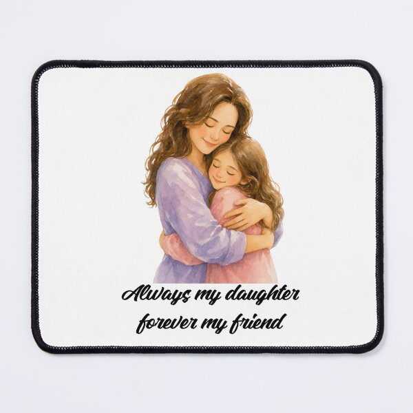 Item preview, Always My Daughter Forever My Friend - Cute Watercolor Mother's Day Art designed and sold by CreativeOlga.