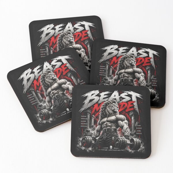 Item preview, Beast Mode Lion Gym Workout Titan Aesthetics Art designed and sold by TITAN AESTHETICS .