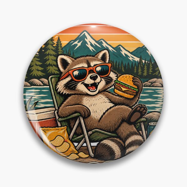 Item preview, Lake Day Calories Do Not Count – Funny Vintage Raccoon designed and sold by urbinet.
