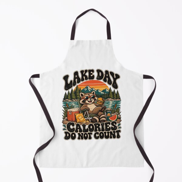 Item preview, Lake Day Calories Do Not Count – Funny Vintage Raccoon designed and sold by urbinet.