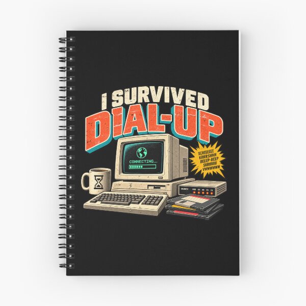 Item preview, I Survived Dial-Up – Retro Internet Nostalgia designed and sold by DopeyRobot.