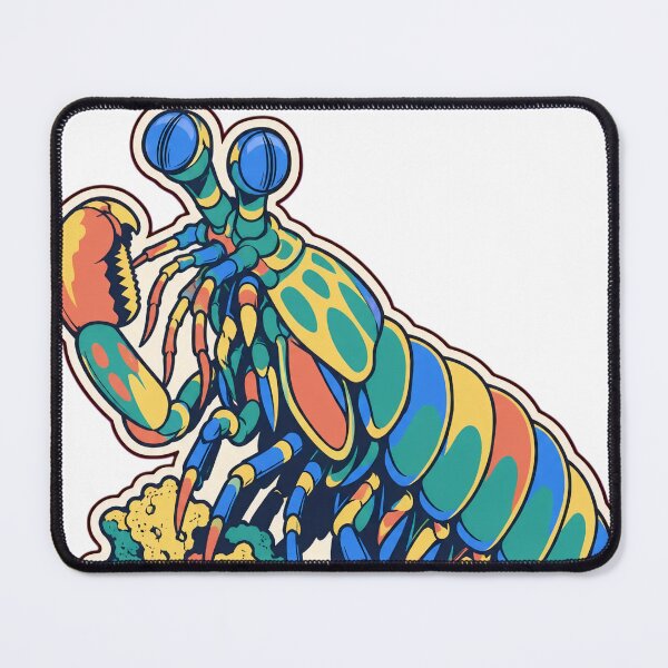 Item preview, Mantis Shrimp Sticker | Peacock Mantis Shrimp Marine Biology Die Cut designed and sold by StickyGuys.