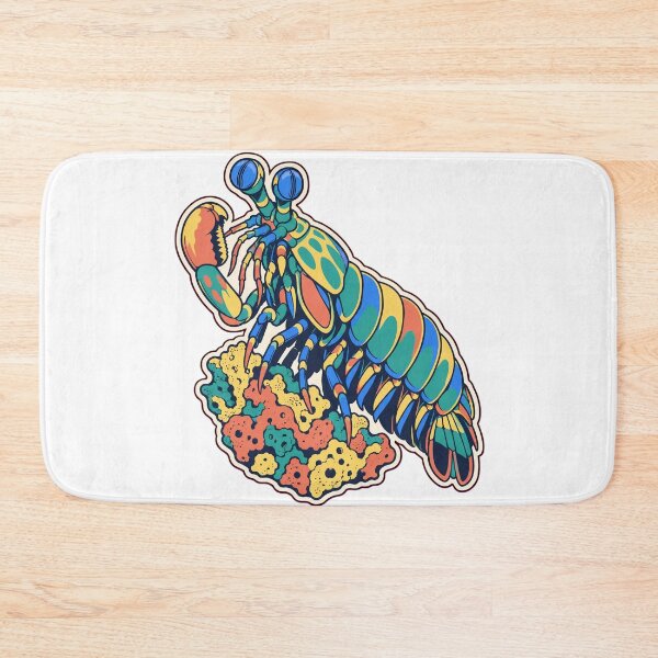 Item preview, Mantis Shrimp Sticker | Peacock Mantis Shrimp Marine Biology Die Cut designed and sold by StickyGuys.
