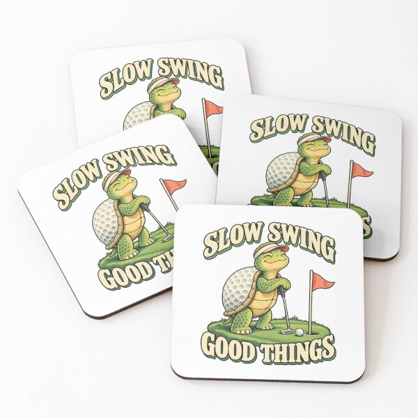 Item preview, Slow Swing, Good Things - Golf Turtle designed and sold by Good Mood Foundry.