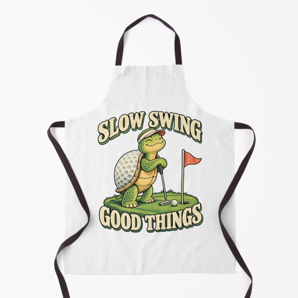 Item preview, Slow Swing, Good Things - Golf Turtle designed and sold by Good Mood Foundry.