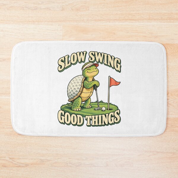 Item preview, Slow Swing, Good Things - Golf Turtle designed and sold by Good Mood Foundry.