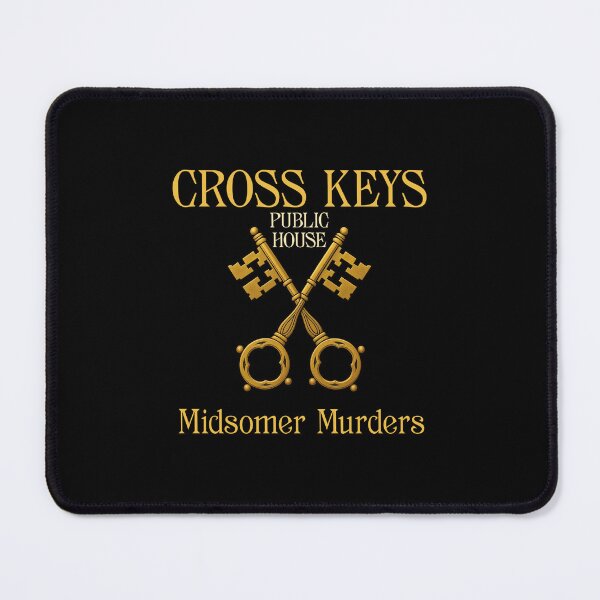 Item preview, CROSS KEYS Public House (on Black) designed and sold by PawsitiveMum3.