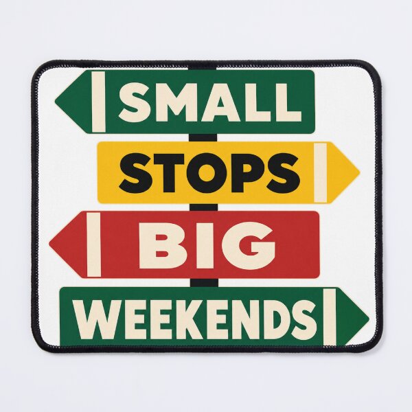 Item preview, Small Stops Big Weekends Transit Life designed and sold by aihrgdesign.