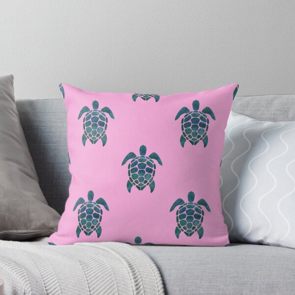 Item preview, Turtles pattern pink designed and sold by Ana Gorozpe.
