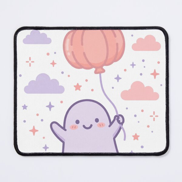 Item preview, Ghost with Pumpkin Balloon Shirt — Cute Pastel Halloween Tee designed and sold by unthinkabletees.