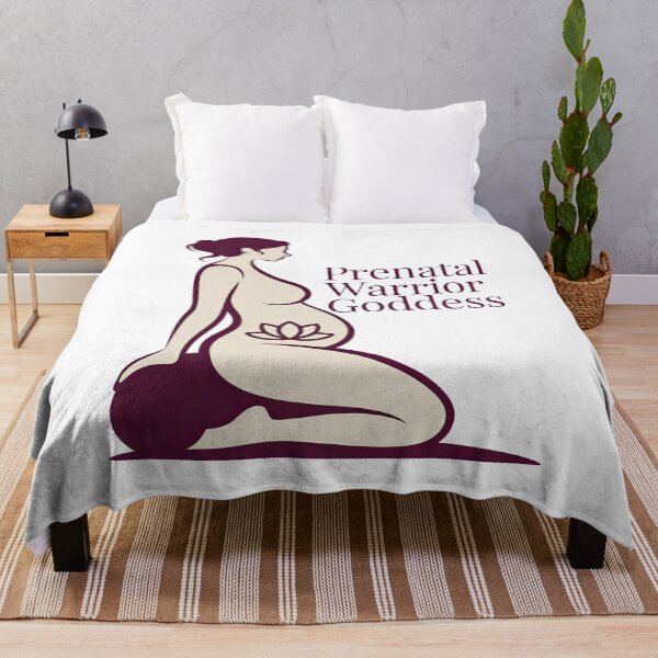 Item preview, Prenatal Warrior Goddess Plum Cream Bolster Piece designed and sold by 108stillness.
