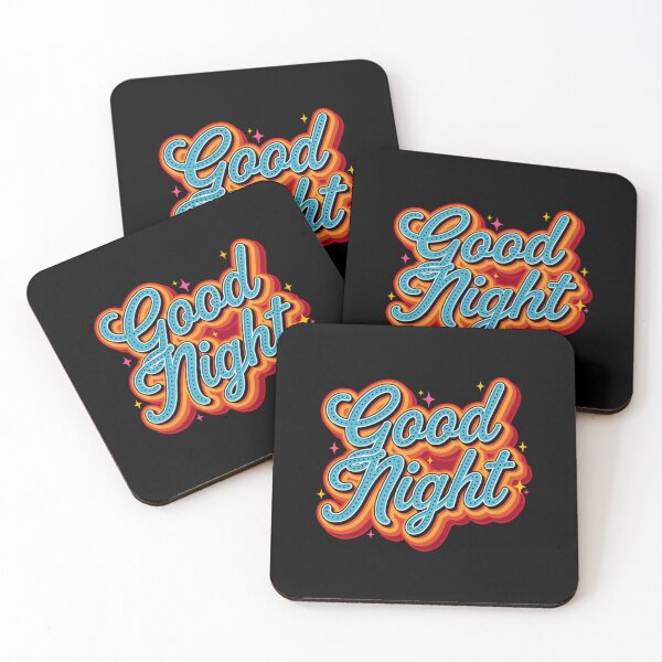 Item preview, Good Night Retro 70s Typography Lettering designed and sold by Enea Kelo.