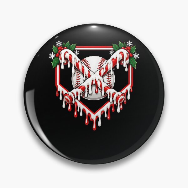 Item preview, Baseball Candy Cane Christmas Baseball Ice Cream Drip Boys designed and sold by clothesy7.