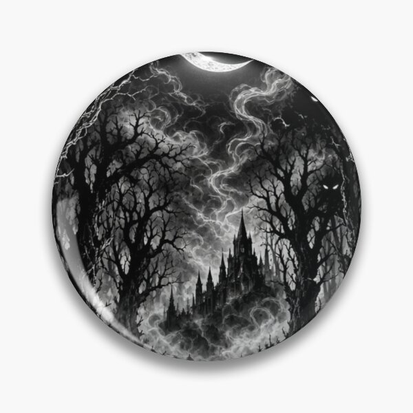 Artikelvorschau, Dark Forest Crescent Moon Gothic Aesthetic T-Shirt entworfen und verkauft von OddySpud.apparel.
