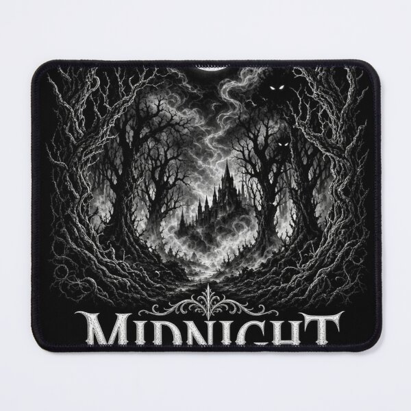 Item preview, Dark Forest Crescent Moon Gothic Aesthetic T-Shirt designed and sold by OddySpud.apparel.