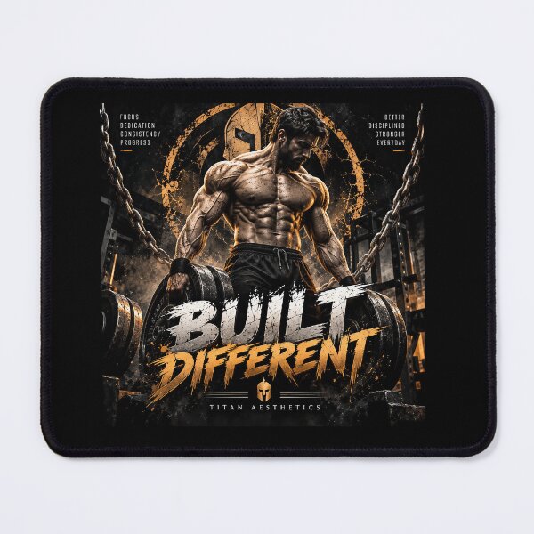 Item preview, Built Different Gym Workout Fitness Titan Aesthetics Art designed and sold by TITAN AESTHETICS .