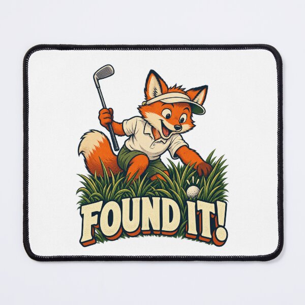 Item preview, Found It! - Funny Fox Golfer designed and sold by Good Mood Foundry.