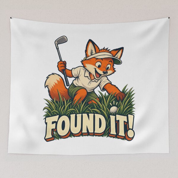 Item preview, Found It! - Funny Fox Golfer designed and sold by Good Mood Foundry.