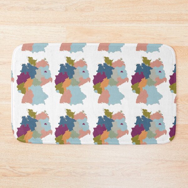 Item preview, Muted Germany Map - Colourful States Line Art designed and sold by iampaulmorris.
