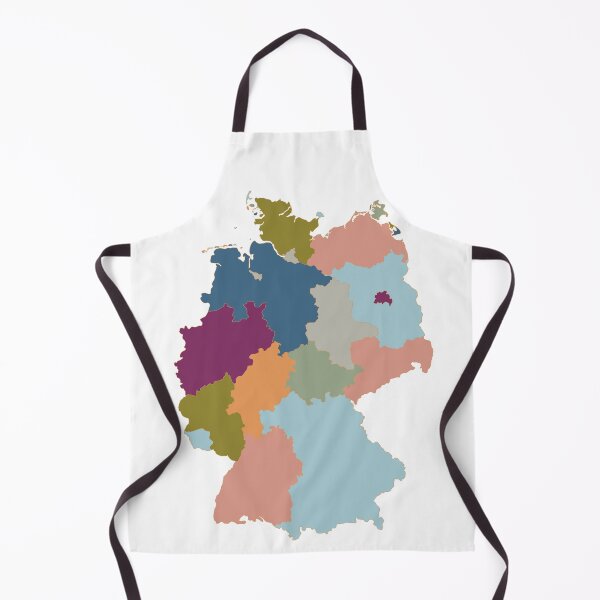 Item preview, Muted Germany Map - Colourful States Line Art designed and sold by iampaulmorris.