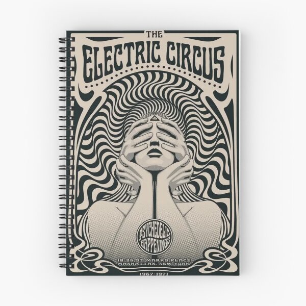 Item preview, The Electric Circus Original Custom Vintage Music Band Tee Unique Poster Wall Art designed and sold by Cool Robot Bro..