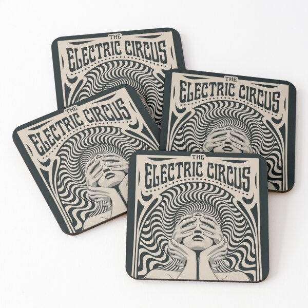 Item preview, The Electric Circus Original Custom Vintage Music Band Tee Unique Poster Wall Art designed and sold by Cool Robot Bro..