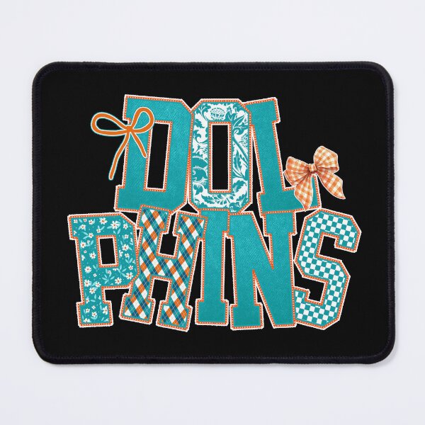 Item preview, Dolphins Floral Coquette Bow Football Fan Team Spirit designed and sold by RockTheFeal.
