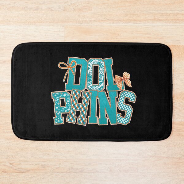 Item preview, Dolphins Floral Coquette Bow Football Fan Team Spirit designed and sold by RockTheFeal.