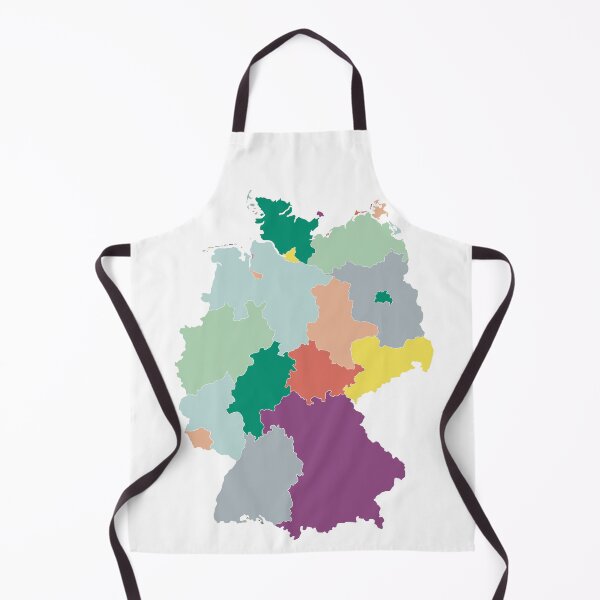Item preview, Teal & Purple States Germany Map - Colourful States Line Art designed and sold by iampaulmorris.