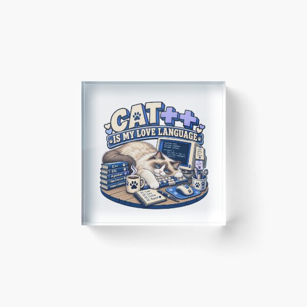 Item preview, Ragdoll Cat Programmer – CAT++ Is My Love Language designed and sold by BigfeetLittlepaws.