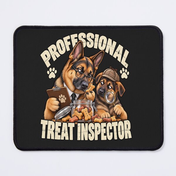 Item preview, Professional Treat Inspector German Shepherd Humor designed and sold by PawPlanetPro.