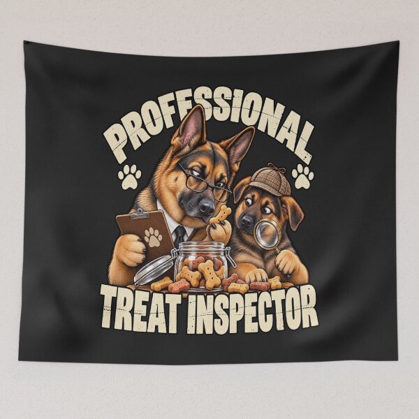 Item preview, Professional Treat Inspector German Shepherd Humor designed and sold by PawPlanetPro.