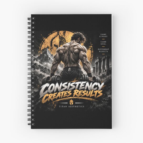 Item preview, Consistency Creates Results Gym Workout Titan Aesthetics Art designed and sold by TITAN AESTHETICS .