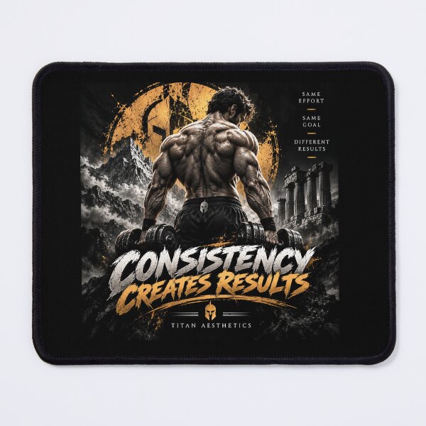 Item preview, Consistency Creates Results Gym Workout Titan Aesthetics Art designed and sold by TITAN AESTHETICS .