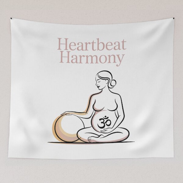 Item preview, Heartbeat Harmony Peach Beige Bolster Piece designed and sold by 108stillness.