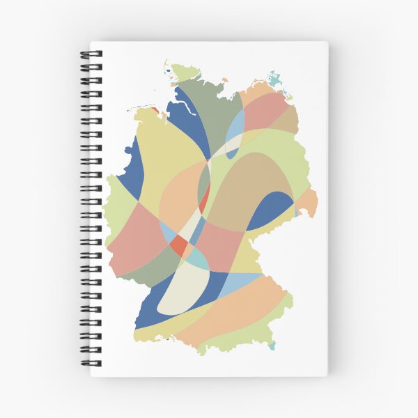 Item preview, Warm Shard Germany Map - Colourful States Line Art designed and sold by iampaulmorris.