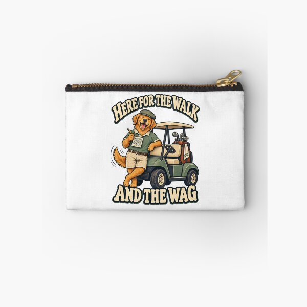 Item preview, Here for the Walk and the Wag - Golf Dog designed and sold by Good Mood Foundry.
